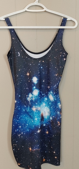 NWT Blackmilk Galaxy Blue Dress - Picture 2 of 3